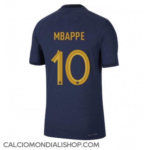 Maglie da calcio Francia Kylian Mbappe #10 Prima Maglia Mondiali 2022 Manica Corta